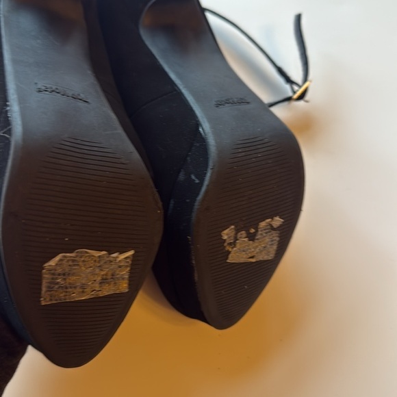 Top Moda Elegant Strappy Stiletto Black Heels size 8 1/2 - Picture 7 of 9